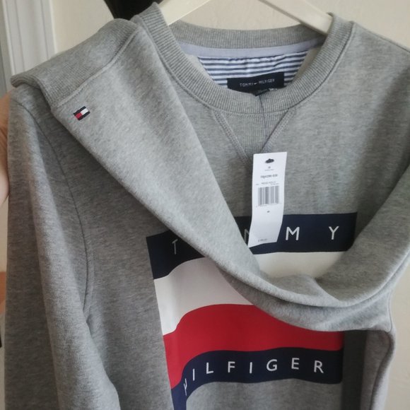 NWT Tommy Hilfiger men's sweatshirt FLAG SWEATSHIRT - Picture 5 of 10